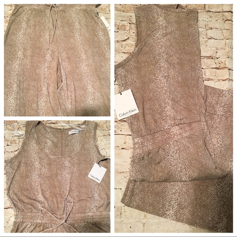 Calvin Klein Wide Leg Jumpsuit - Picture 6 of 6